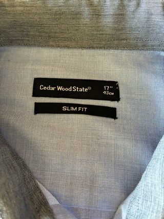 Camisa azul manga larga Cedar Wood State Talla L
