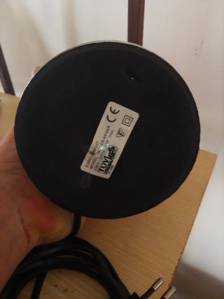 Lampada da tavolo  vetro blu