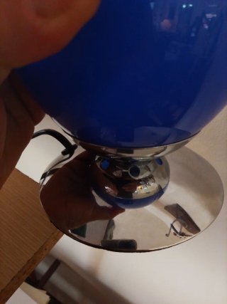 Lampada da tavolo  vetro blu
