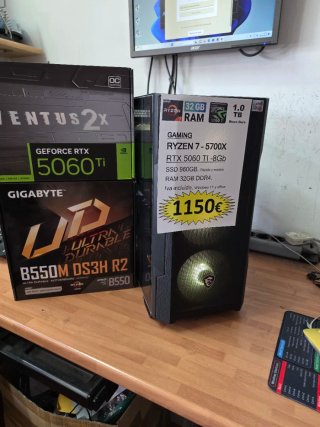 PC Gaming Ryzen 7 5700X RTX 5060 Ti 8GB
