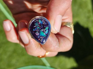 Anillo Ópalo Welo Etíope Gota
