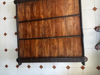 Mesa de centro madera rústica