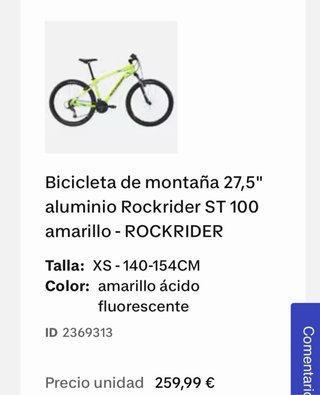 Bicicleta Rockrider 100