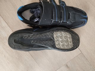 Zapatillas Ciclismo Negras con Azul
