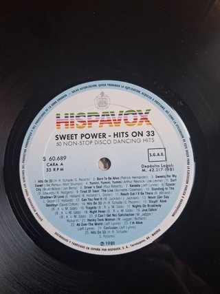 Disco vinilo Sweet Power – Hits On 33 (1981)