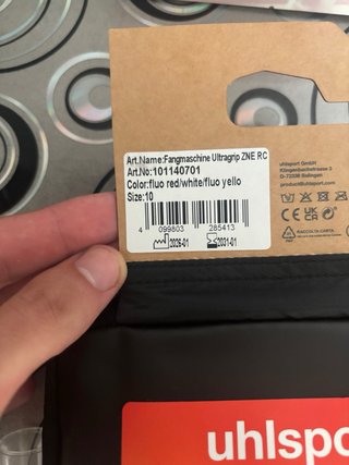 Guanti Uhlsport Pro Rossi Neri