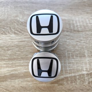 TAPABUJES HONDA 58mm GRIS MATE Y EMBLEMA NEGRO