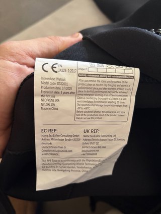 Traje Neopreno Mujer 5/4mm Talla L