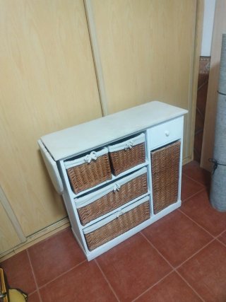 Mueble Planchar con Cestas y Cajón