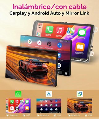 Radio Coche 6G+128G 8 Core Carplay Inalámbrico