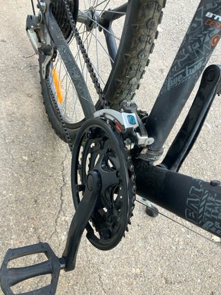 Bicicleta Montaña Rockrider Negra/Roja