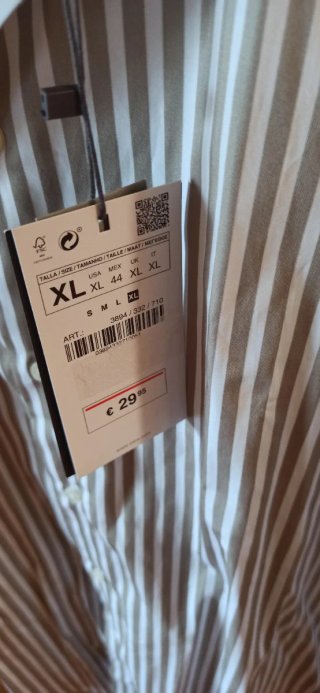 Camisa Zara Rayas Hombre