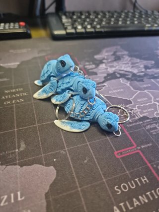 Llaveros Articulados 3D - Tortuga