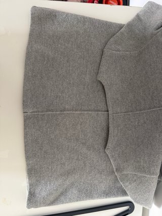 Vestido Zara gris manga corta T.XS