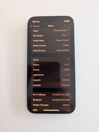 iPhone 13 Mini 256GB Negro