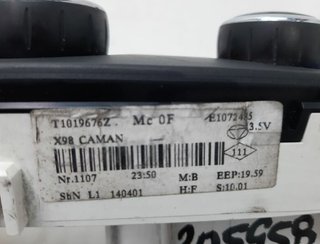 Mando calefaccion / renault 1162047 t1019676z clio