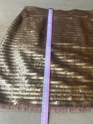 Minigonna H&M paillettes oro taglia M
