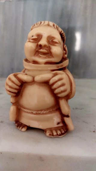 Set 4 Statuette Frati Allegri Vintage Resina