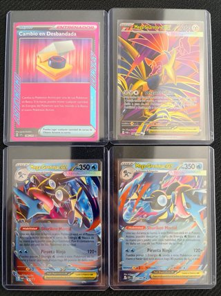 Pack 4 Cartas Pokémon Mega Greninja EX + As Táctic