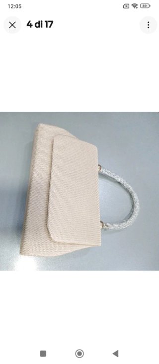 Pl343 Pochette gioiello tessuto oro platino gioiel