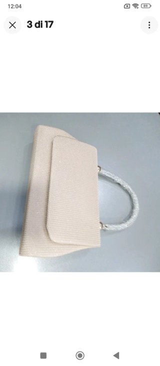 Pl343 Pochette gioiello tessuto oro platino gioiel