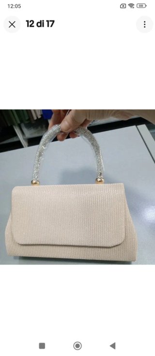 Pl343 Pochette gioiello tessuto oro platino gioiel