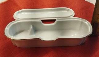 Juego Vintage 6 Cucharitas Doradas Porcelana Nuevo