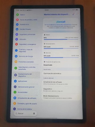 Samsung Galaxy Tab S9 FE Plus Gris