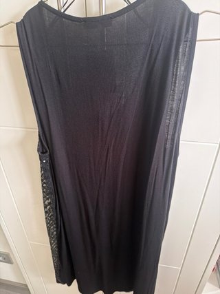 Vestido fiesta lentejuelas negro Talla XL
