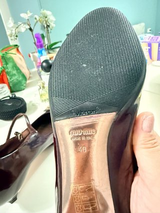 Miu Miu Scarpe Viola Argento Taglia 40