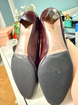 Miu Miu Scarpe Viola Argento Taglia 40