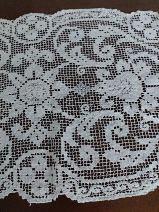 Tris ovali filetà a mano cm81x33 e 2 cm40x25