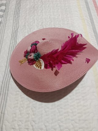 Pamela de fiesta rosa y morada
