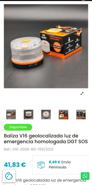 Luz de Emergencia V16 Geolocalizable DGT