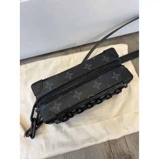 Louis Vuitton Pochette Borsa Nera Grigia