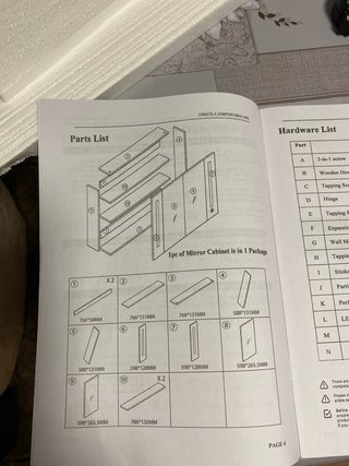 Armario Baño Beliani Espejo LED