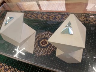 Mesa de comedor de cristal