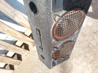Altavoz Columna Negro/Gris
