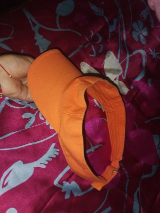Gorra Visera Naranja Mujer