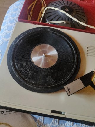 Tocadiscos Retro Cosmo 650 Beige/Rojo