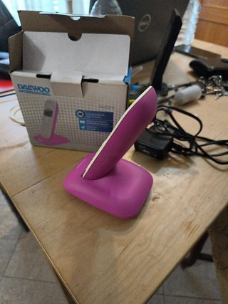 Teléfono Inalámbrico Daewoo Blanco y Rosa