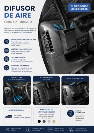 Difusor Aire Fiat Ducato (2006+)