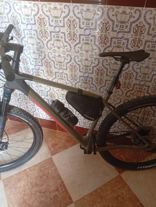 Bicicleta Montaña Carbono Bloqueo