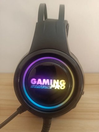 Cascos Gaming RGB con Micrófono