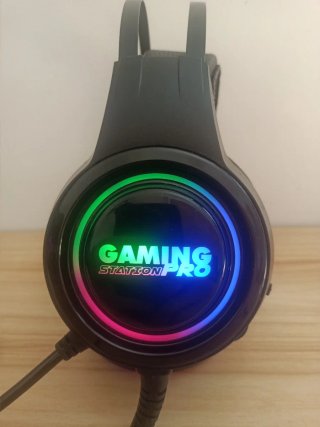 Cascos Gaming RGB con Micrófono