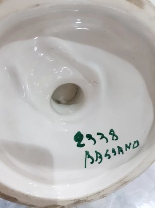 Frutero de porcelana vintage con flores
