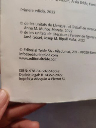 Remor. Llengua catalana i Literatura 1 Batxillerat
