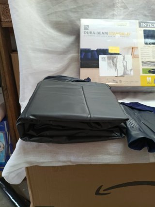 Colchón Hinchable Intex Dura-Beam + Bomba