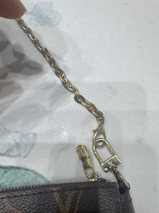 Borsetta donna con catenina marrone tipo LV