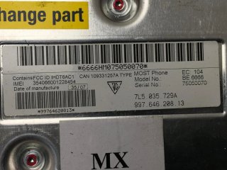 Centralita Telefono Porsche Cayenne 9PA